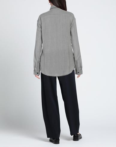 Woman Shirt Grey Size 8 Virgin Wool