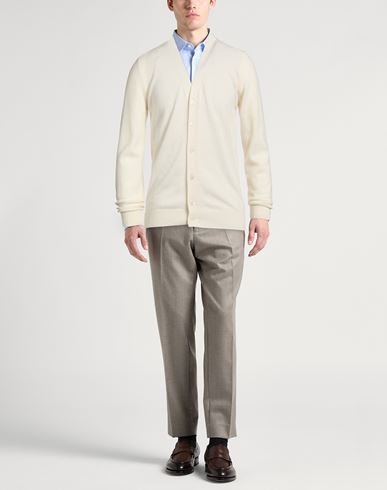 Selezione Man Cardigan White Size L Cashmere