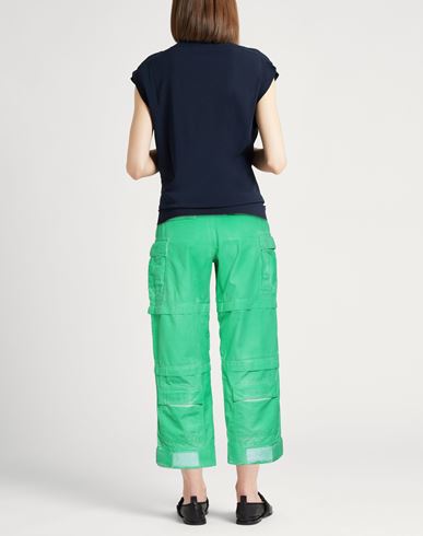 Woman Pants Green Size 24 Cotton