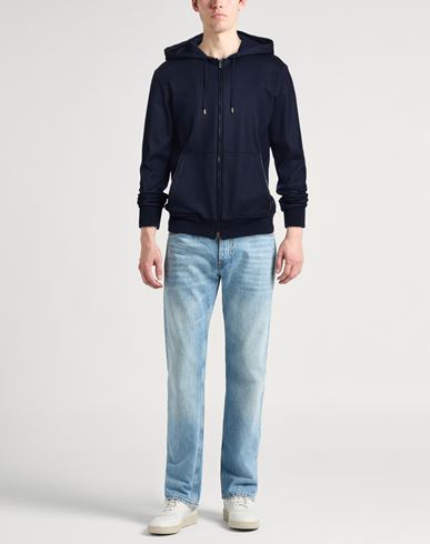 Man Sweatshirt Midnight blue Size 36 Virgin Wool