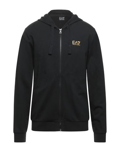 Man Sweatshirt Black Size M Cotton