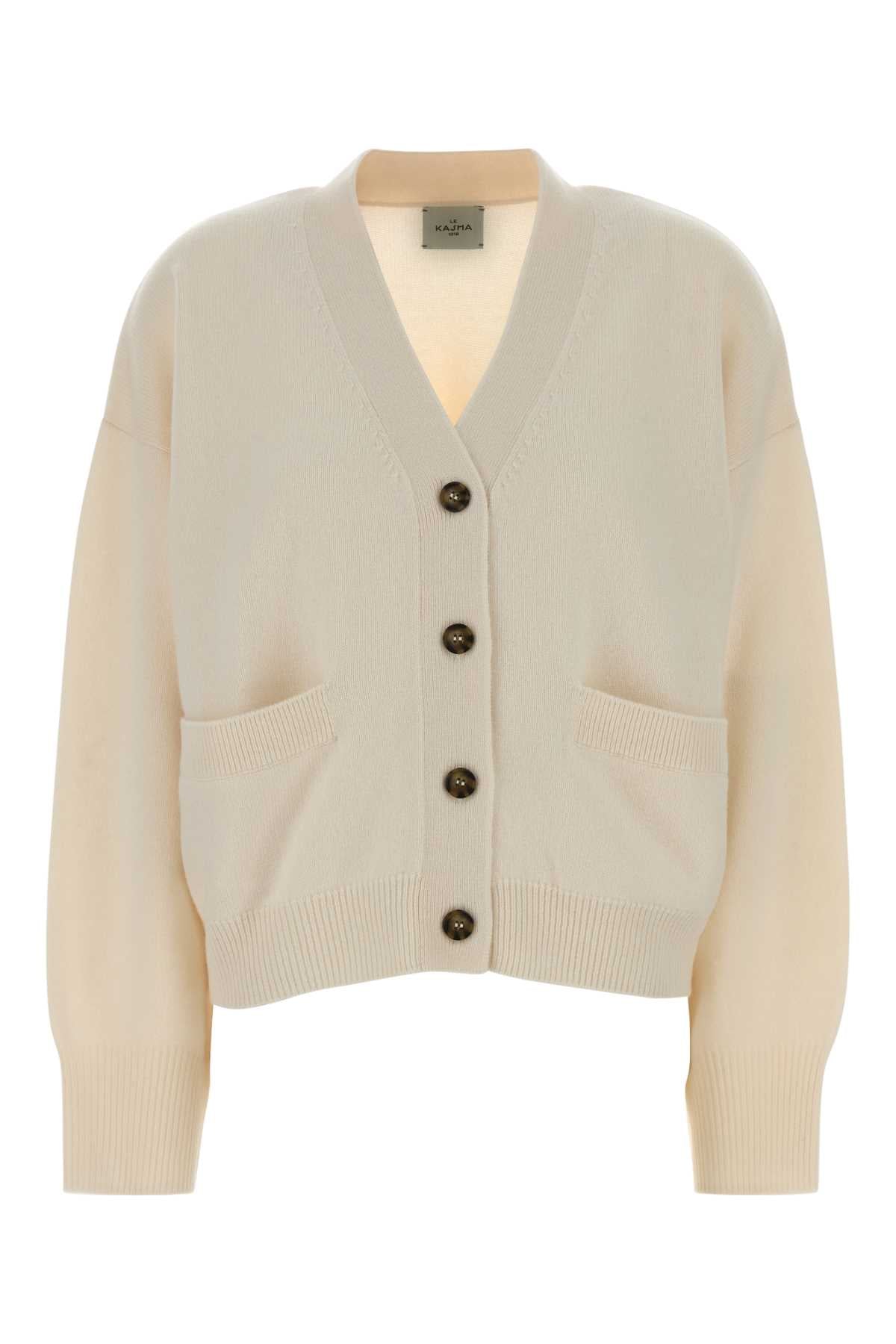 With Cardigan — White