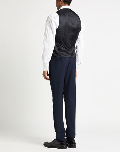 Man Tailored Vest Midnight blue Size 40 Wool
