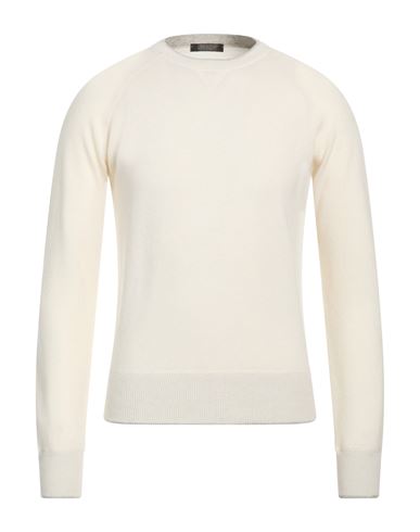Man Sweater Cream Size 36 Cashmere