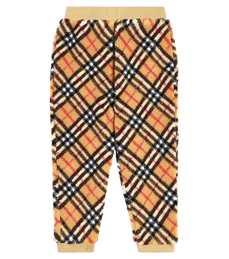 Burberry Check fleece sweatpants
