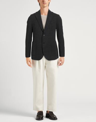Man Blazer Black Size 40 Wool, Elastane
