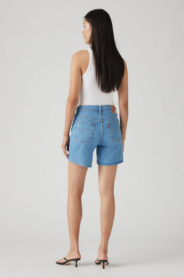 501 Original High Rise Mid Thigh Jean Shorts