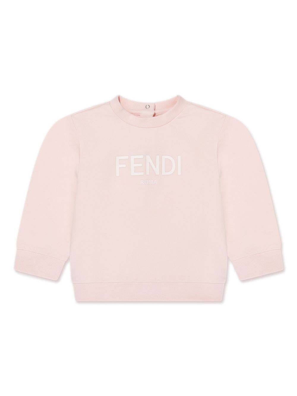 Logo-print cotton sweatshirt - Pink
