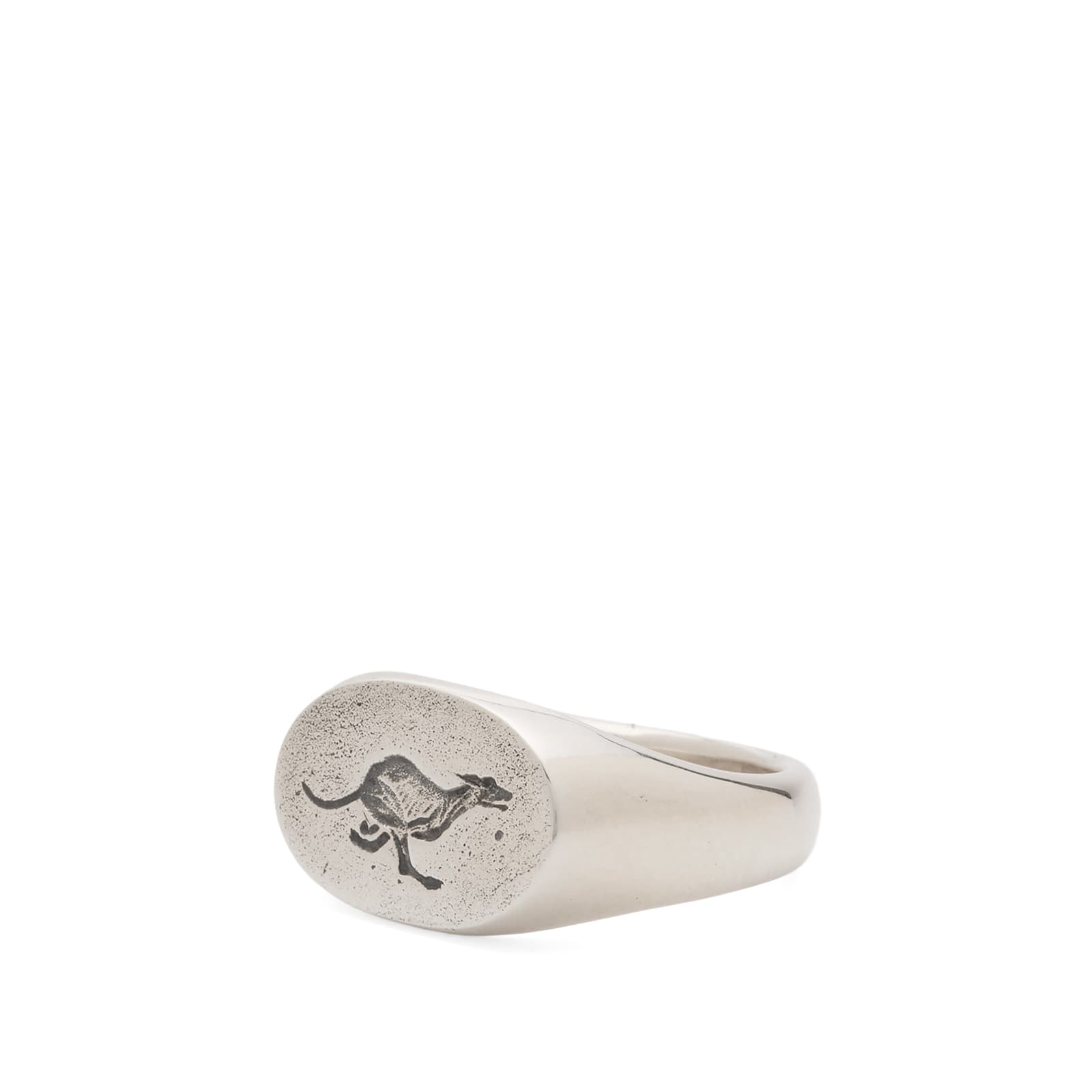 Greyhound Signet Ring in Silver