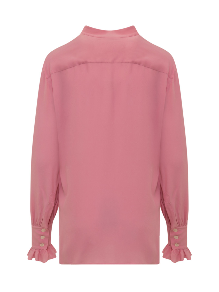 Pink Band Collar Top