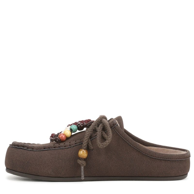 Women's Cairo Mule Shoes (Chocolate Faux Suede)