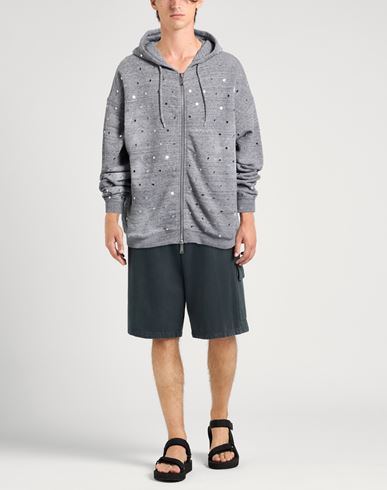 Man Sweatshirt Grey Size XS Cotton, Aluminum