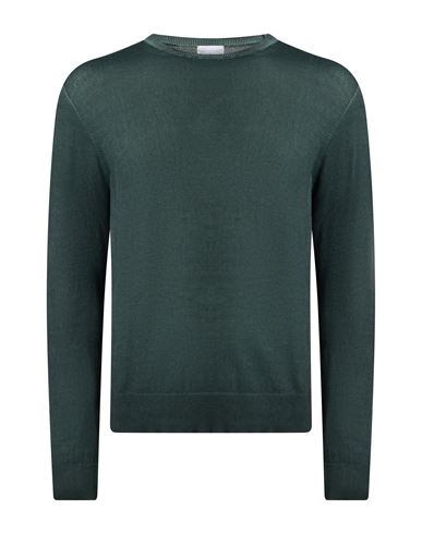 Man Sweater Dark green Size XL Cotton