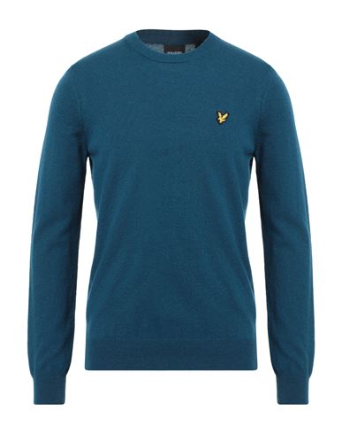 Man Sweater Deep teal Size M Lambswool, Nylon