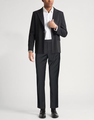 Man Pants Black Size 36 Wool, Polyester, Elastane