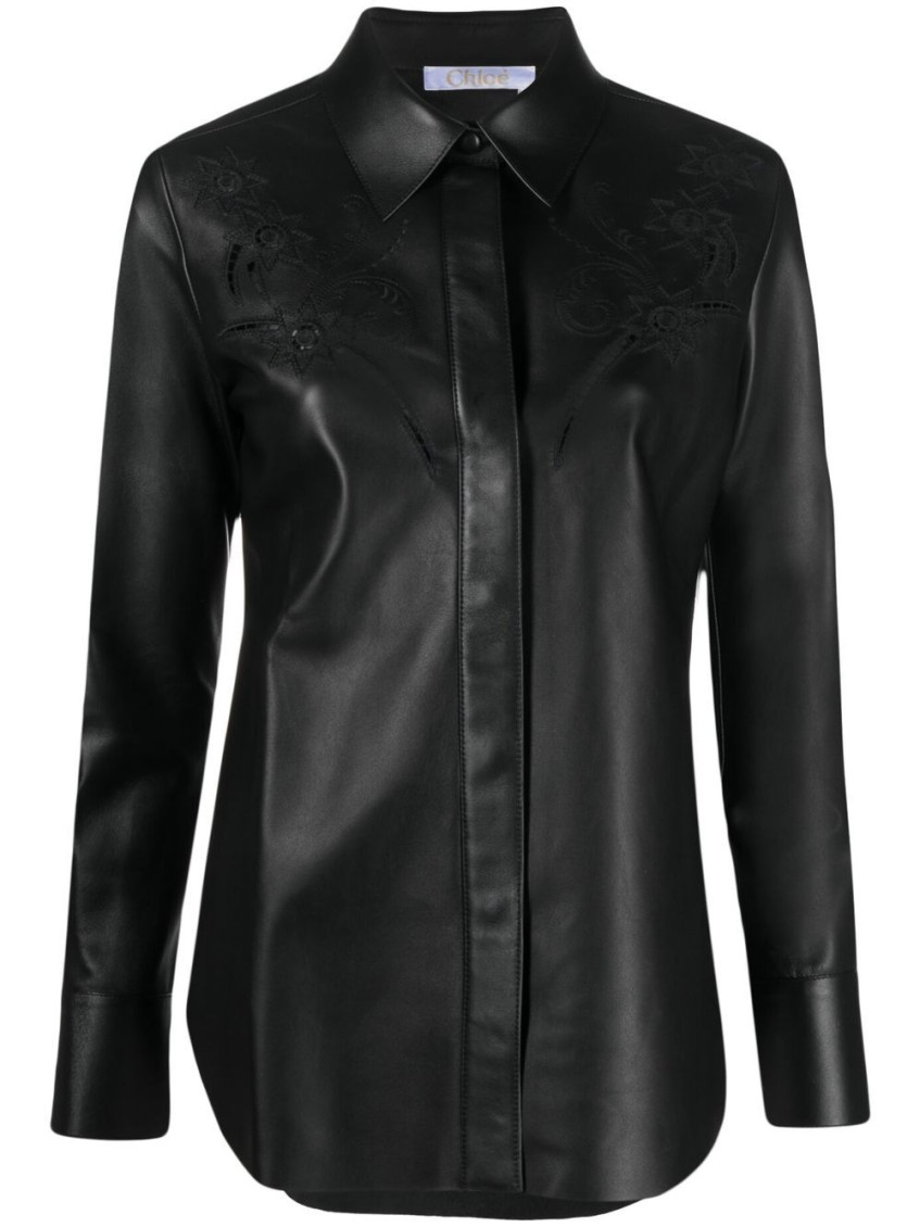 CHLOÉ- Leather Shirt