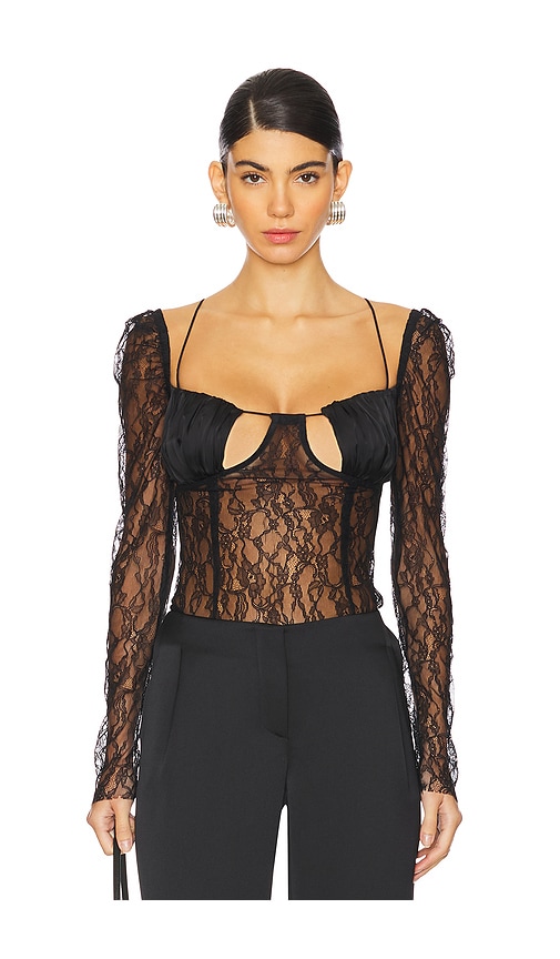 Ceren Ocak OBERTEIL in Black. Größe S. Also in L