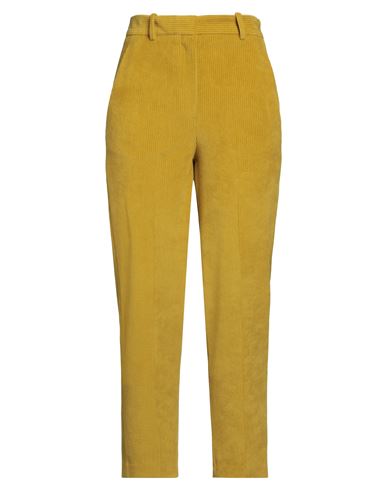 Woman Pants Marigold Size 4 Cotton, Polyester