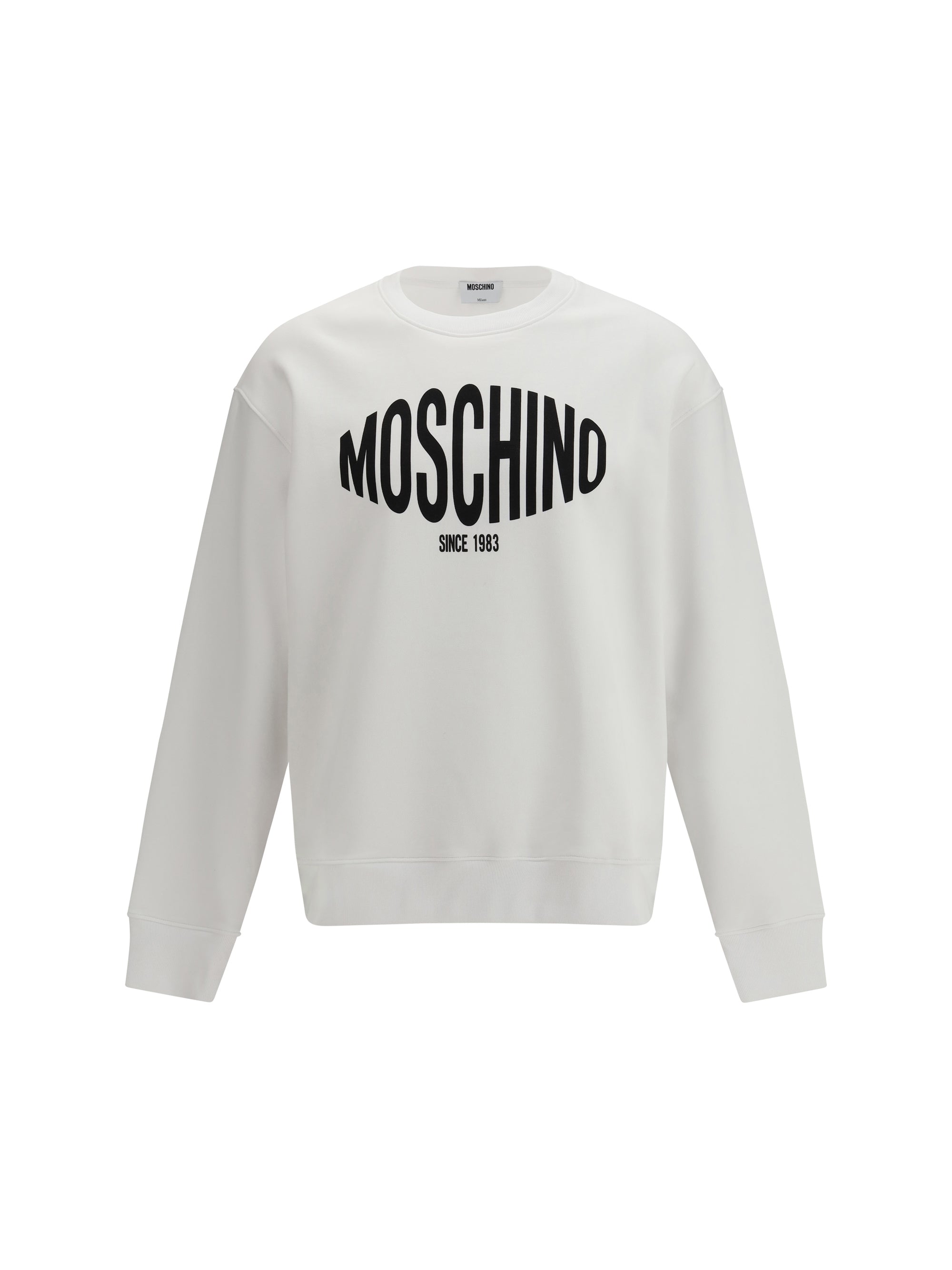 Organic Cotton Logo Print Sweatshirt — White