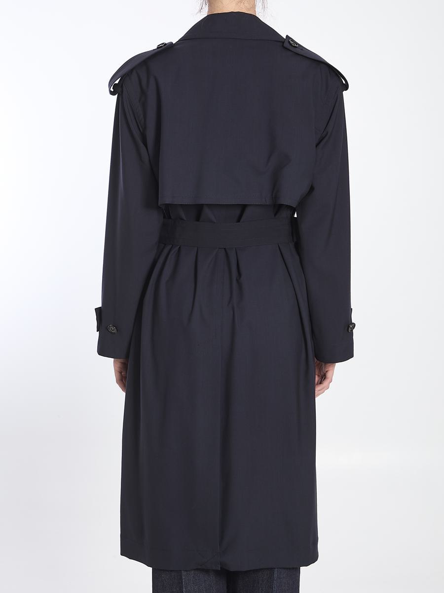 Fine Wool Trench Coat