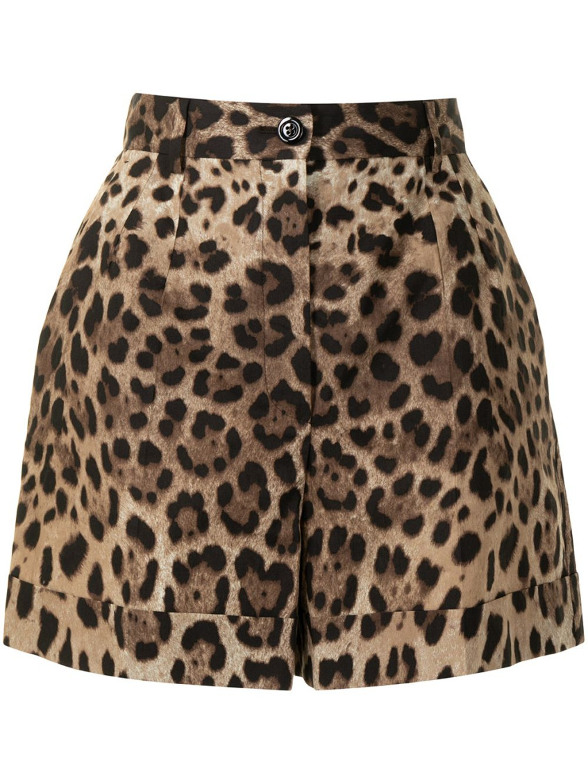 Leopard Print Short Skirt