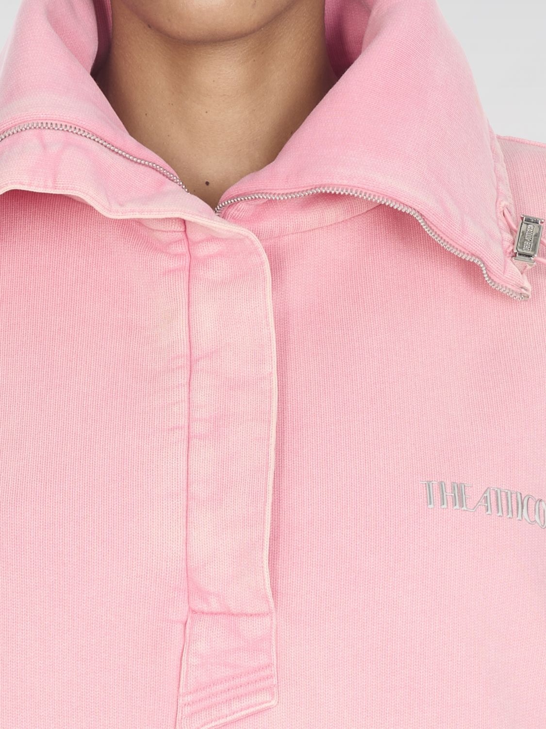 Drawstring cotton jacket - Pink