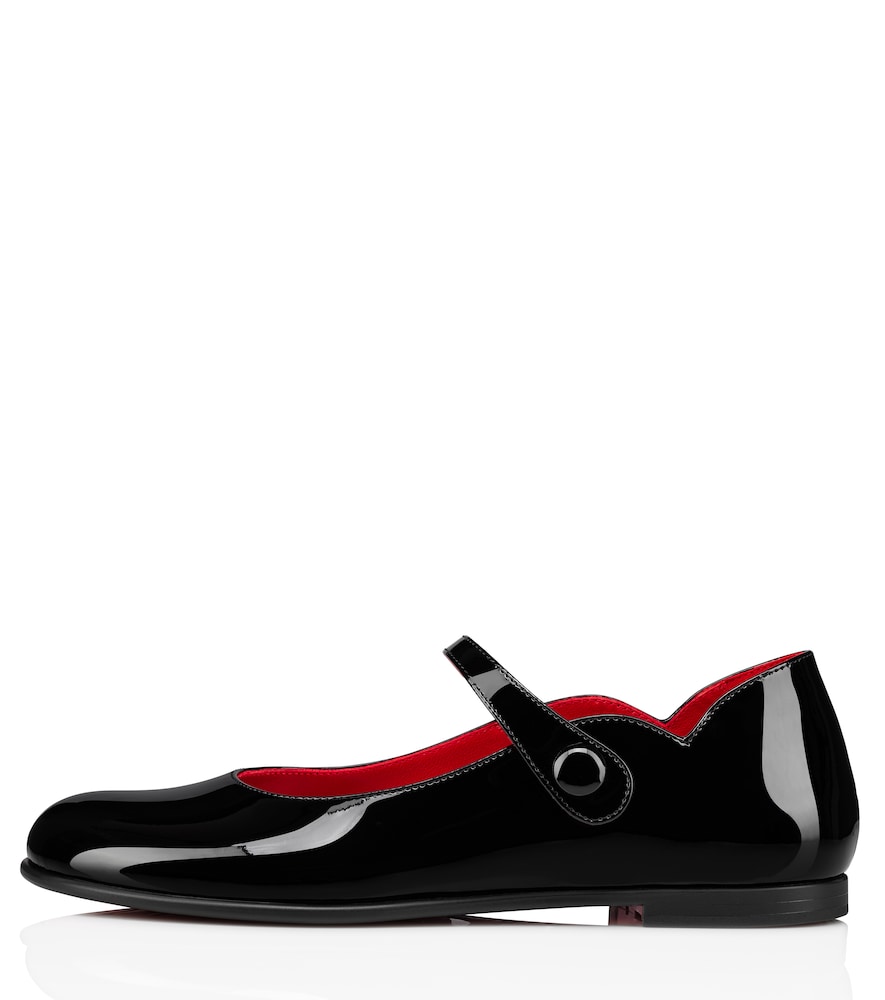 Christian Louboutin Kids Melodie patent leather ballet flat