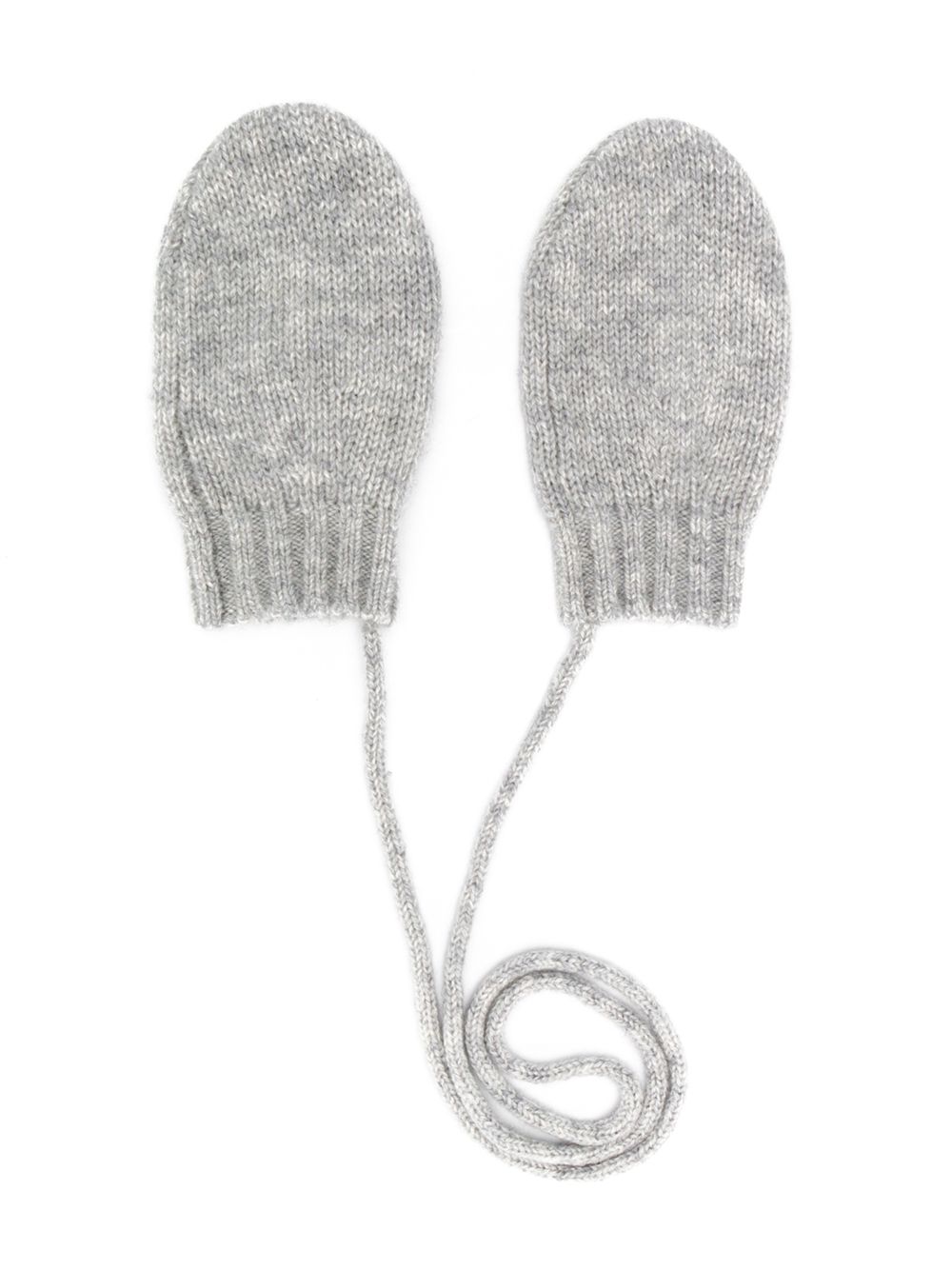 Knitted mittens - Grey