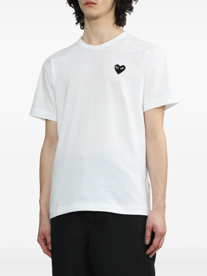 White Heart Cotton T-shirt
