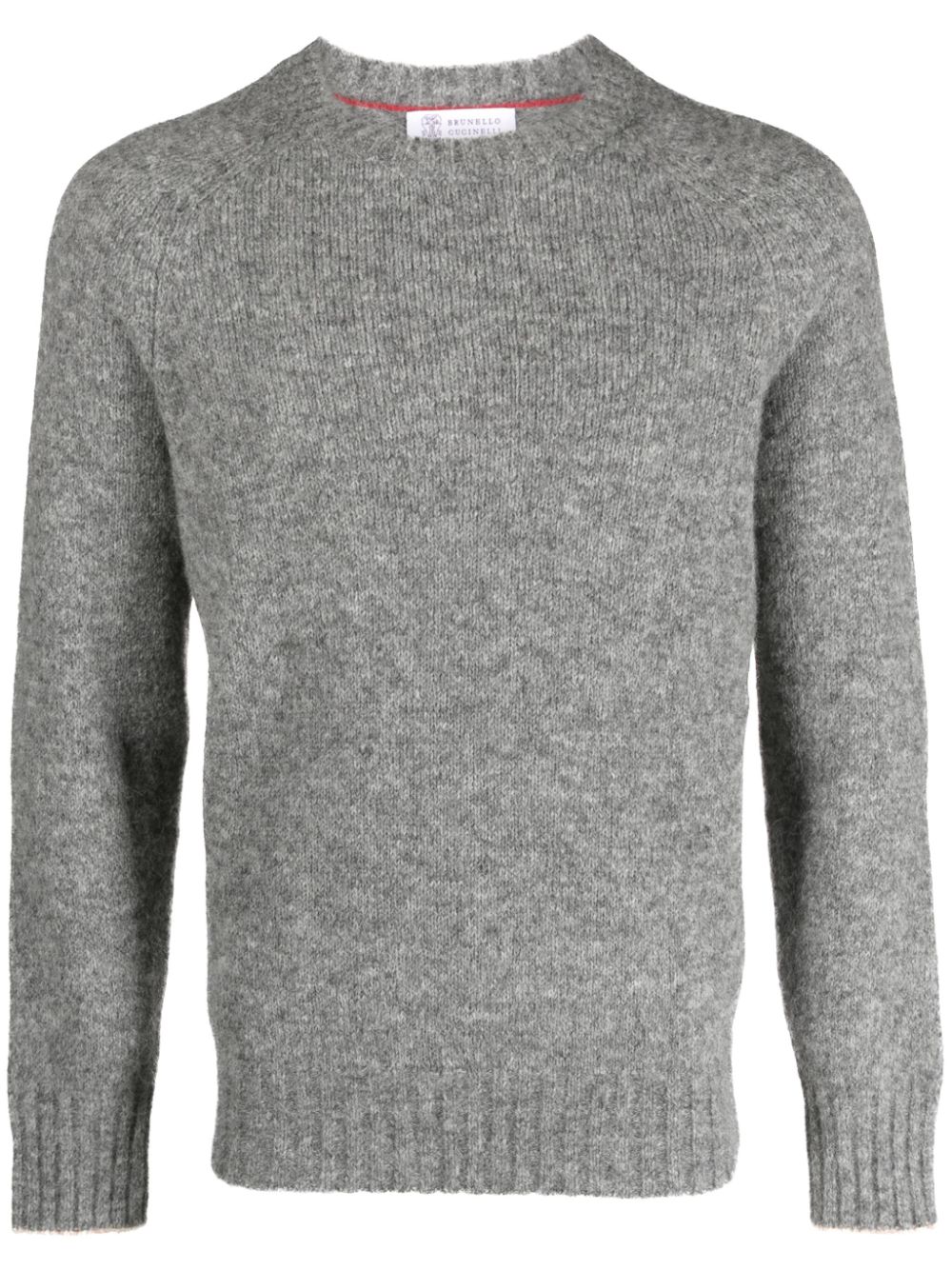 Crew-neck wool jumper - Grey
