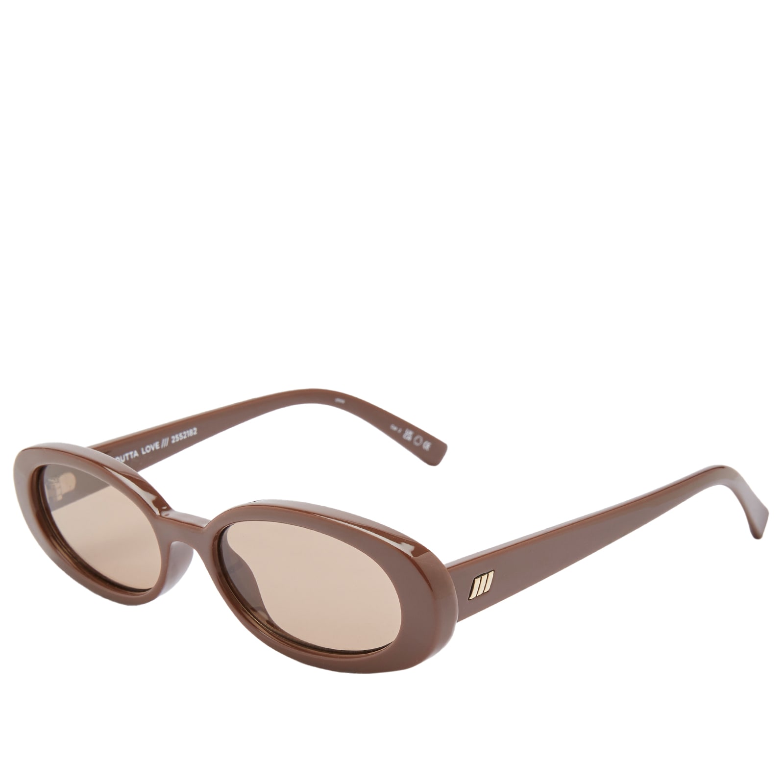 Le Specs Women's Outta Love Oval Sunglasses - Cocoa