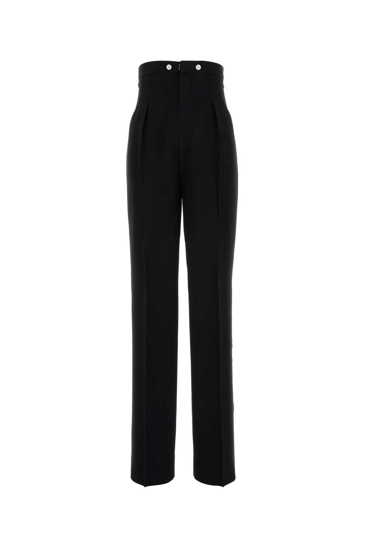 Wool Trousers — Black