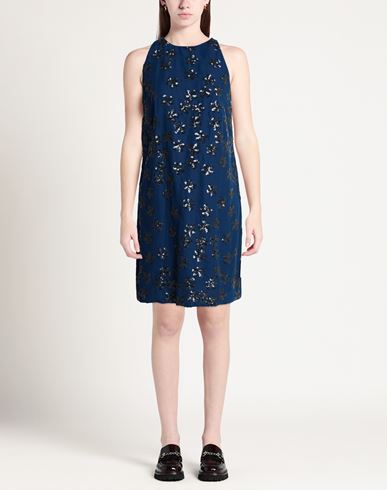 Woman Mini dress Navy Size 6 Polyester