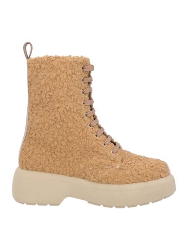 Nila & Nila Woman Ankle boots Camel Size 10 Textile fibers