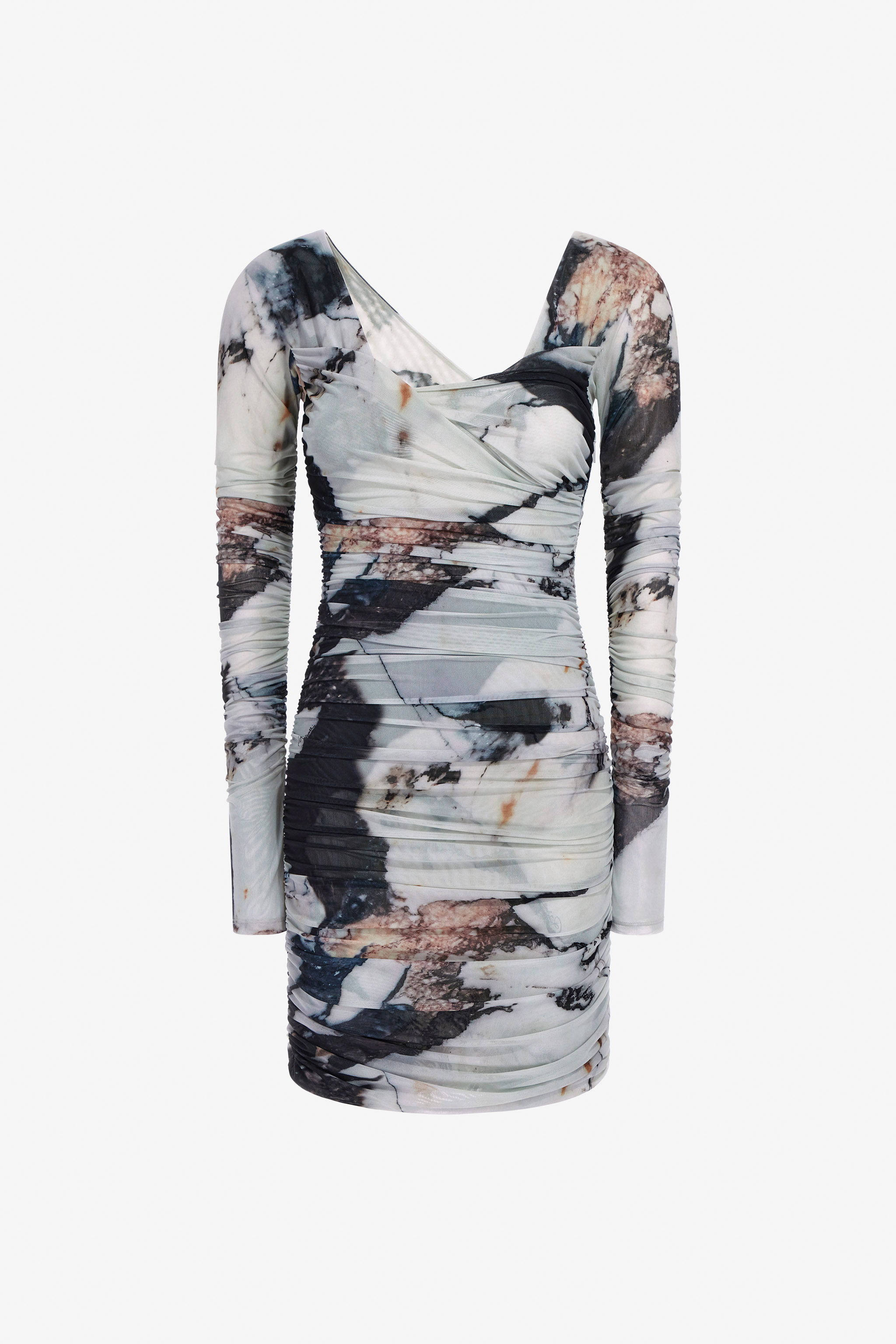 Marble Print Dress