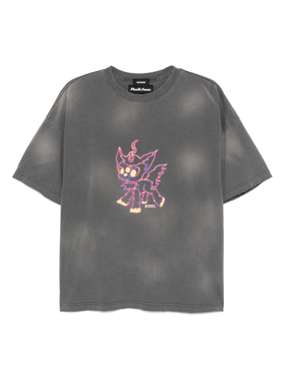 We11done capsule monster T-shirt - Grey