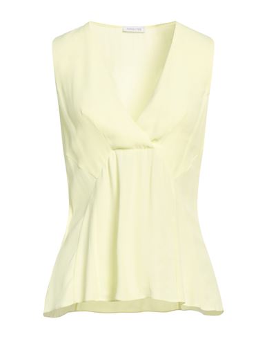 Patrizia Pepe Woman Top Lime green Size 6 Viscose