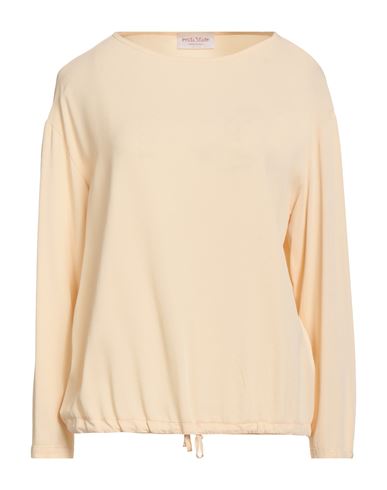 Frida Madè Woman Top Cream Size L Cotton, Elastane