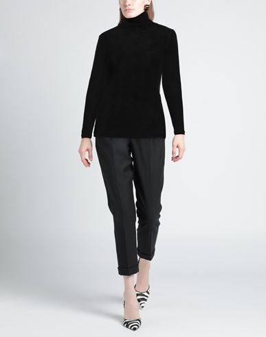 Woman Turtleneck Black Size L Wool