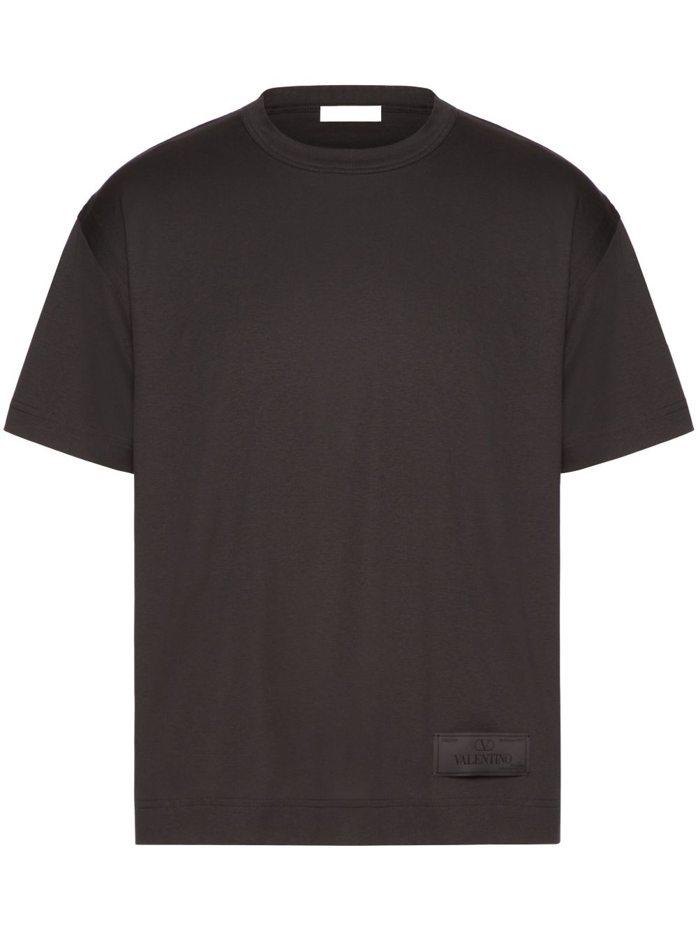 Valentino Garavani logo-appliqué cotton T-shirt - Grey