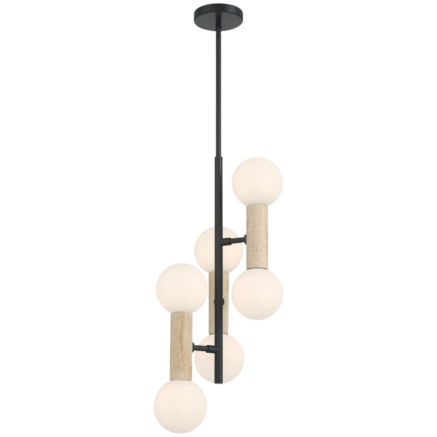 Travertine LED Pendant from the Stone Collection