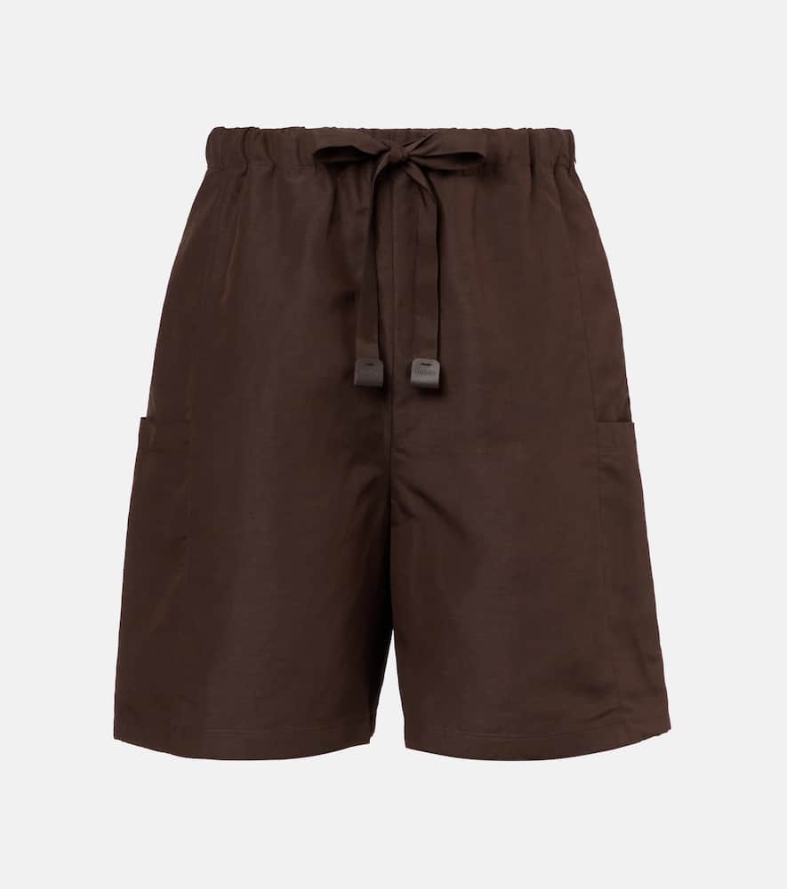 Quebec linen and silk shorts