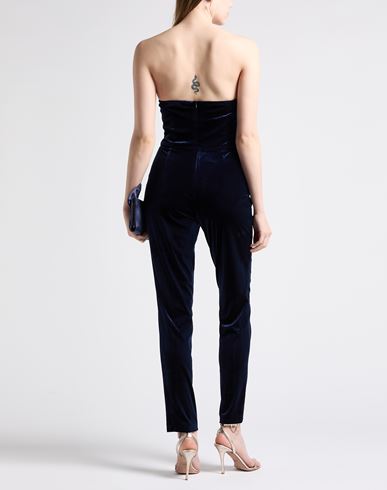 Actualee Woman Jumpsuit Midnight blue Size 8 Polyester, Elastane