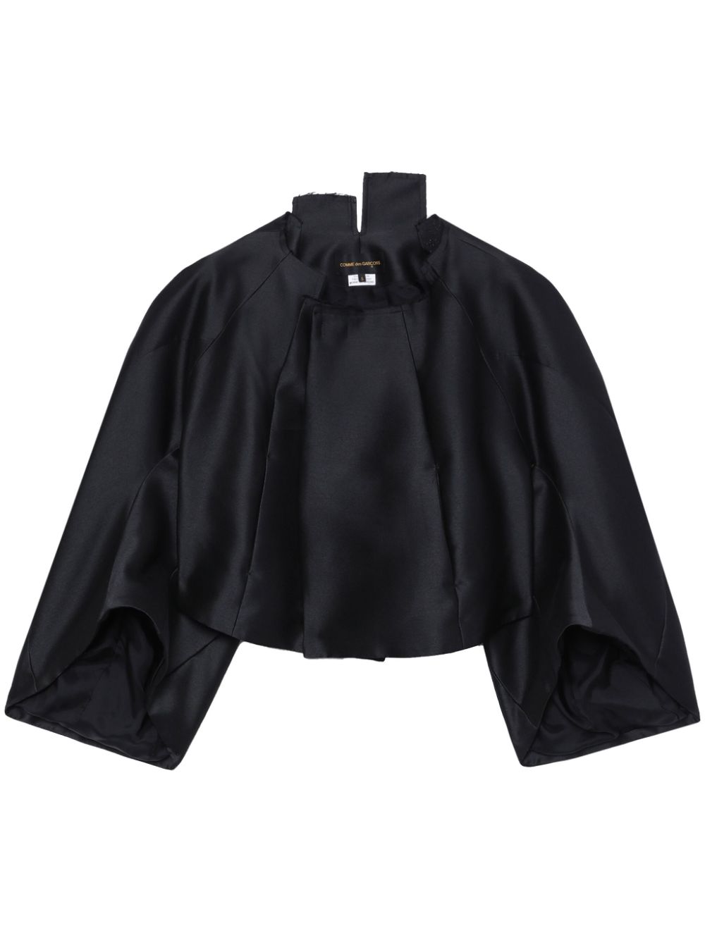 Asymmetric crop top - Black