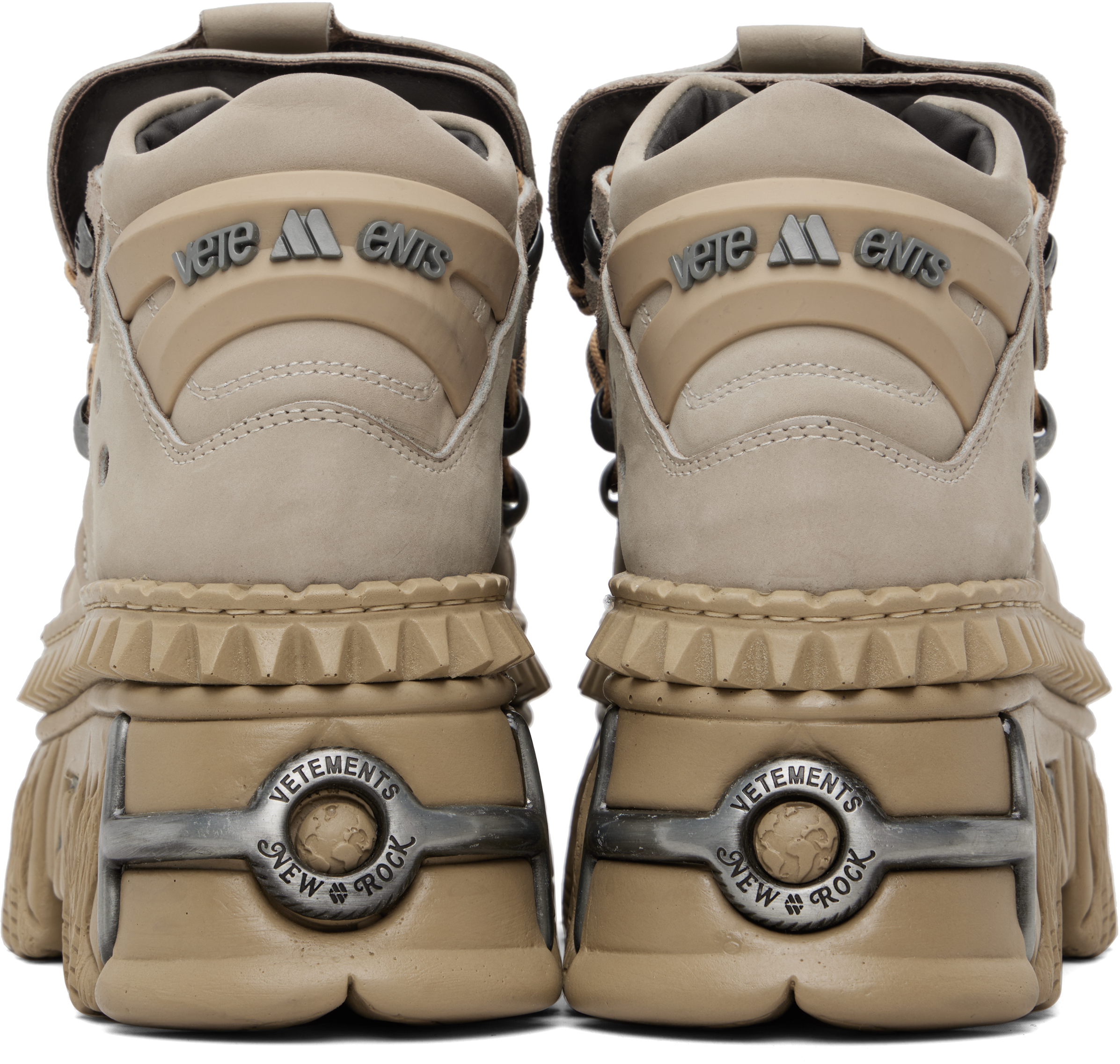 Taupe New Rock Edition Fire Platform Sneakers