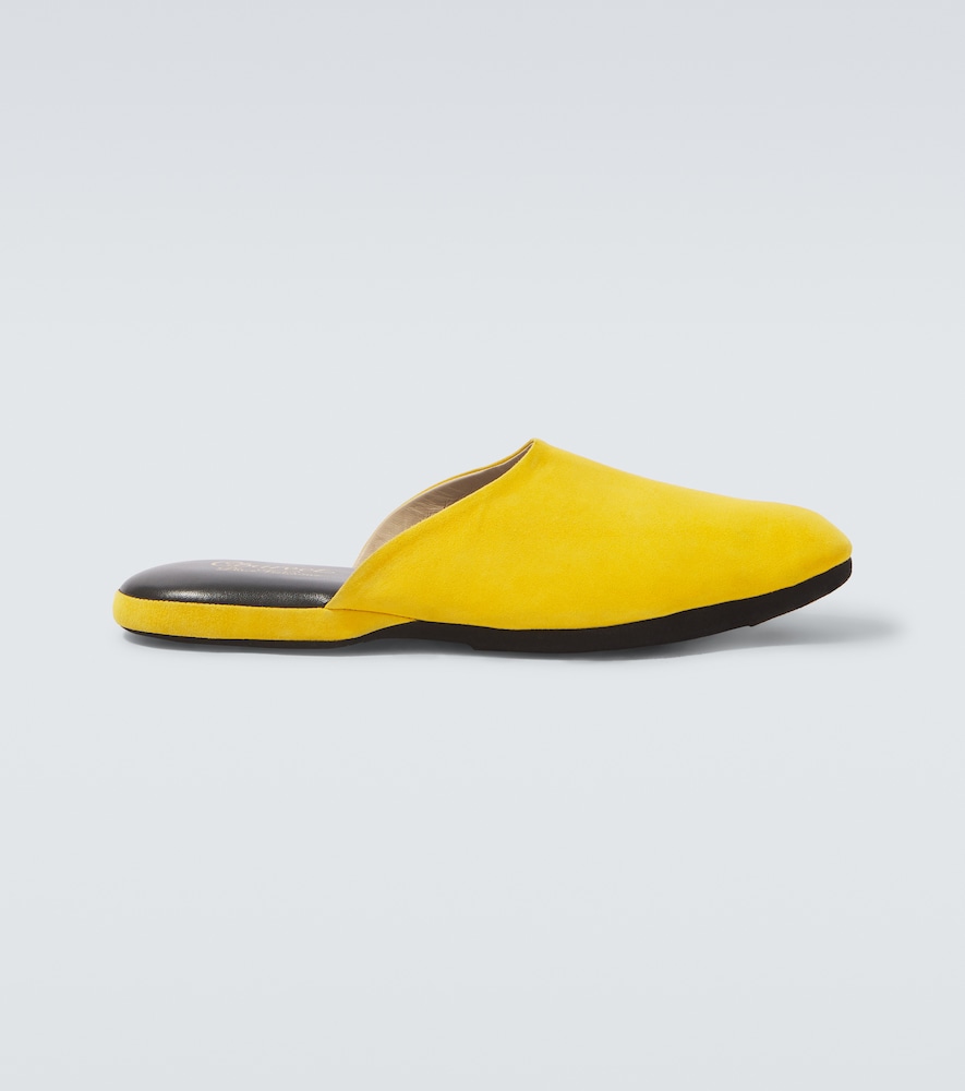 Suede slippers