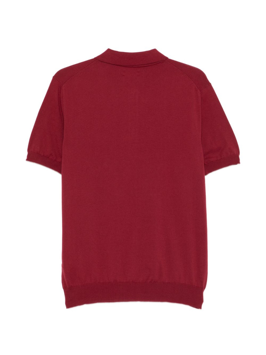 Red Knitted Polo