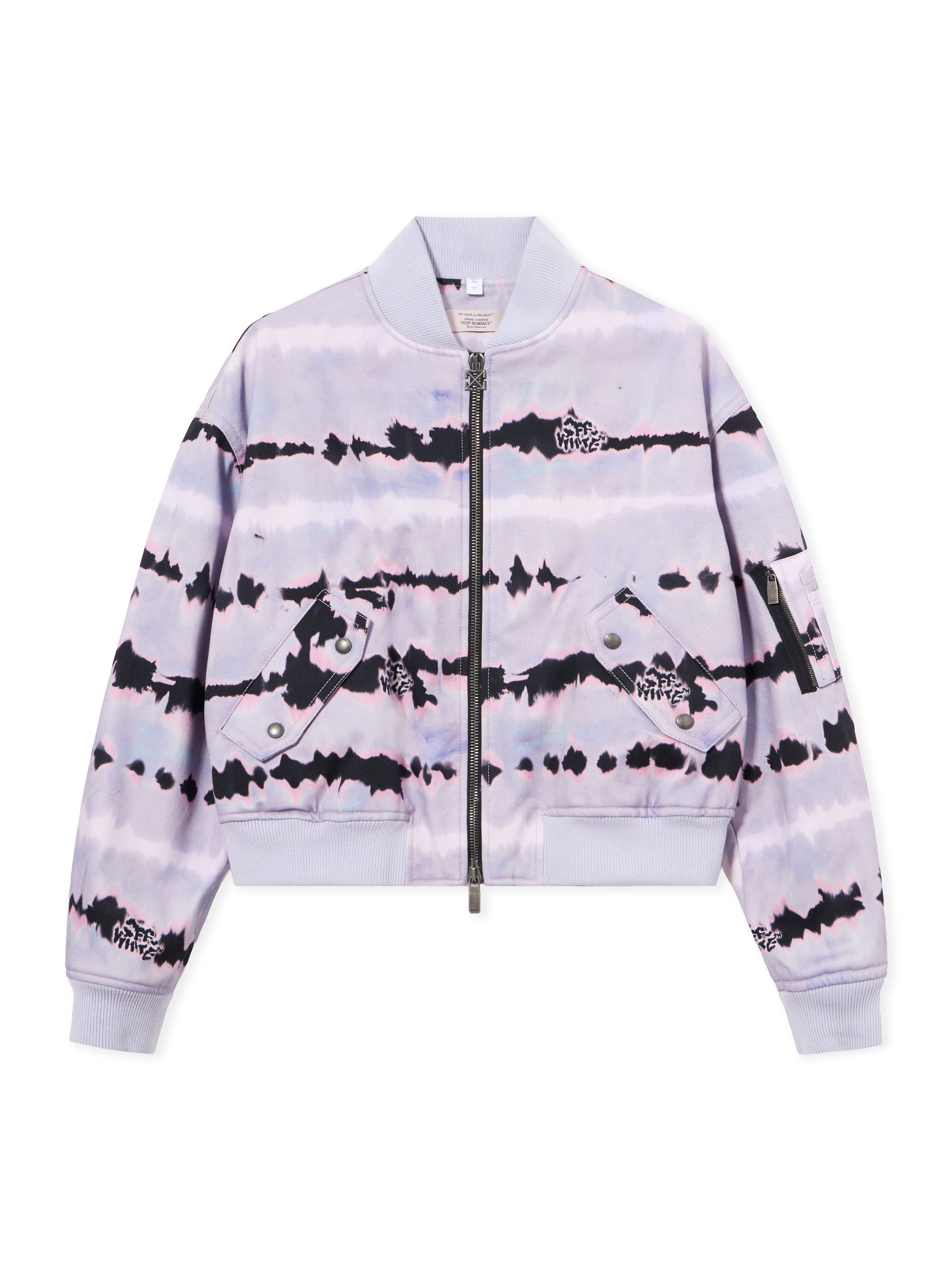 All-over Tie-dye Cropped Bomber