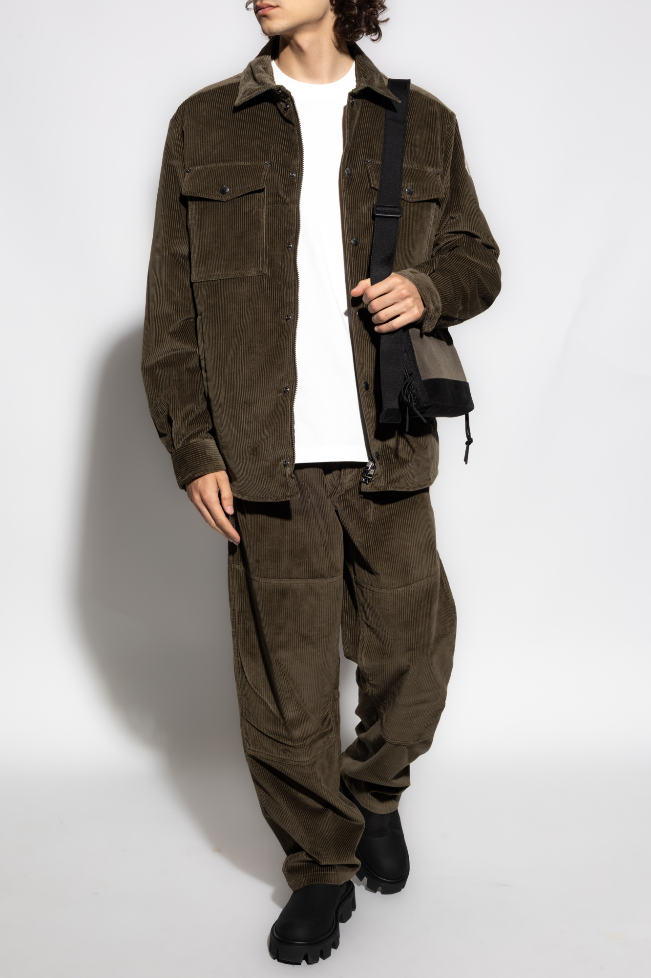 Corduroy Trousers, Men's, Green