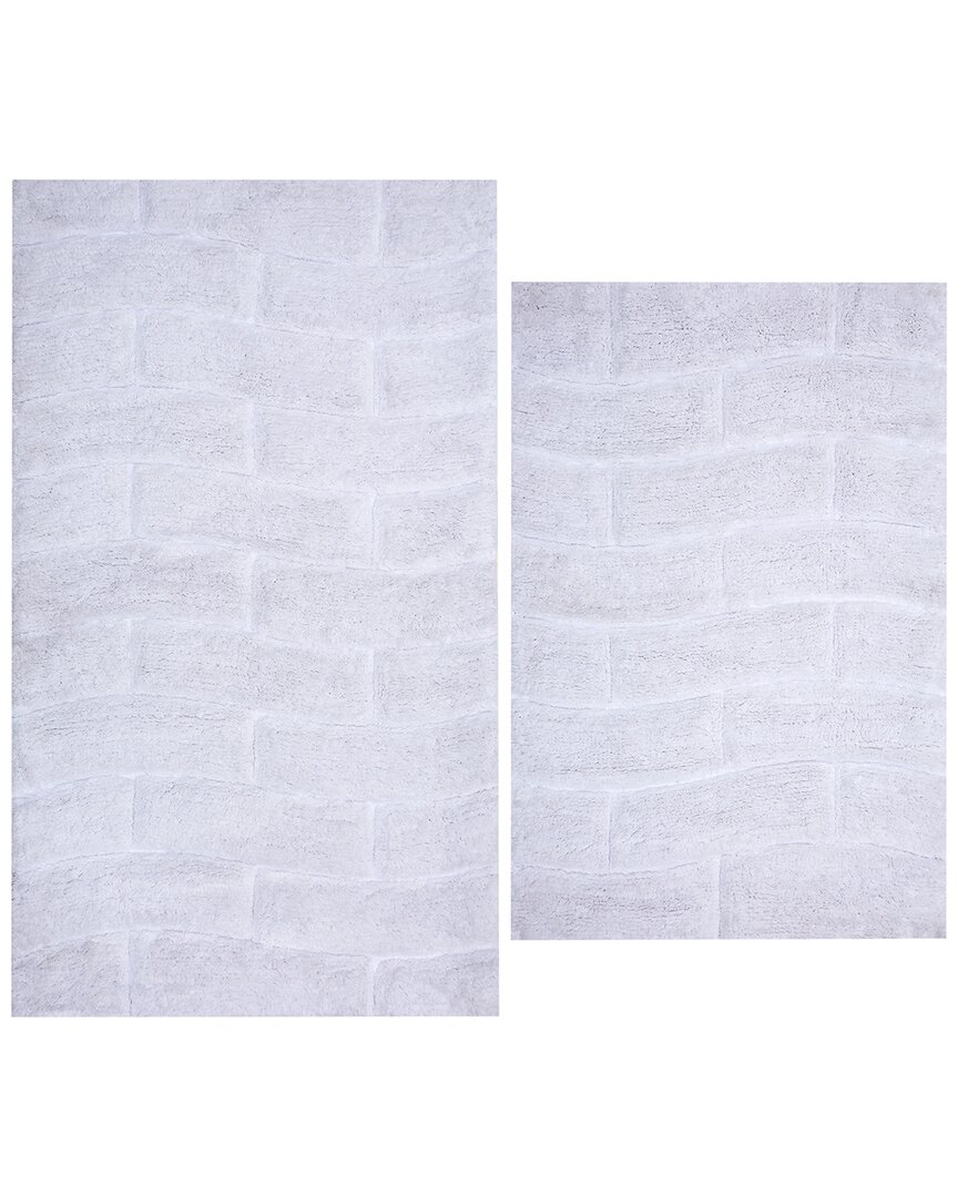 2Pc Cotton Bath Rug Set